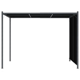 NNEVL Garden Pergola with Retractable Roof 3x3 m Anthracite