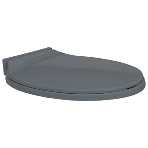 NNEVL Soft-Close Toilet Seat Grey Oval