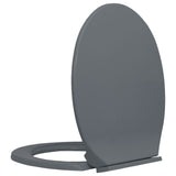 NNEVL Soft-Close Toilet Seat Grey Oval