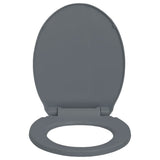 NNEVL Soft-Close Toilet Seat Grey Oval