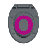 NNEVL Soft-Close Toilet Seat Grey Oval