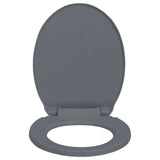 NNEVL Soft-Close Toilet Seat Quick Release Grey Oval