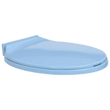 NNEVL Soft-Close Toilet Seat Blue Oval
