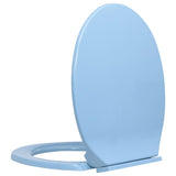 NNEVL Soft-Close Toilet Seat Blue Oval