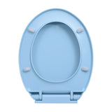 NNEVL Soft-Close Toilet Seat Blue Oval