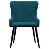 NNEVL Dining Chairs 6 pcs Blue Velvet