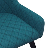 NNEVL Dining Chairs 6 pcs Blue Velvet