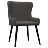 NNEVL Dining Chairs 4 pcs Grey Velvet