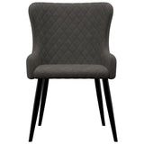 NNEVL Dining Chairs 4 pcs Grey Velvet