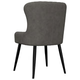 NNEVL Dining Chairs 4 pcs Grey Velvet