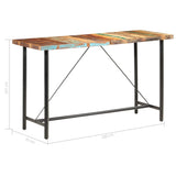 NNEVL Bar Table 180x70x107 cm Solid Reclaimed Wood