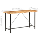 NNEVL Bar Table 180x70x107 cm Solid Acacia Wood