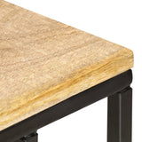 NNEVL Side Table 35x45x65 cm Solid Mango Wood