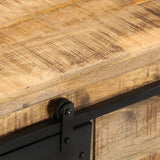 NNEVL Sideboard 80x30x60 cm Solid Mango Wood