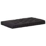 NNEVL Pallet Floor Cushion Cotton 120x80x10 cm Black