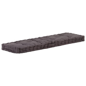 NNEVL Pallet Floor Cushion Cotton 120x40x7 cm Anthracite