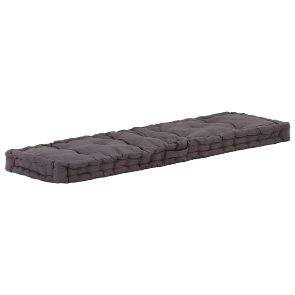 NNEVL Pallet Floor Cushion Cotton 120x40x7 cm Anthracite