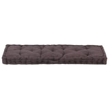 NNEVL Pallet Floor Cushion Cotton 120x40x7 cm Anthracite