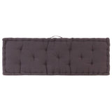 NNEVL Pallet Floor Cushion Cotton 120x40x7 cm Anthracite