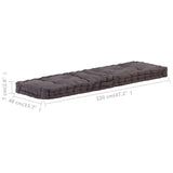 NNEVL Pallet Floor Cushion Cotton 120x40x7 cm Anthracite