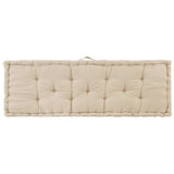 NNEVL Pallet Floor Cushion Cotton 120x40x7 cm Beige