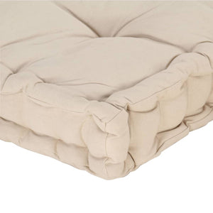 NNEVL Pallet Floor Cushion Cotton 120x80x10 cm Beige