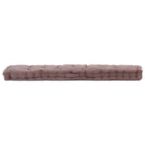NNEVL Pallet Floor Cushion Cotton 120x40x7 cm Taupe