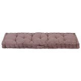 NNEVL Pallet Floor Cushion Cotton 120x40x7 cm Taupe