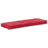 NNEVL Pallet Floor Cushion Cotton 120x40x7 cm Burgundy