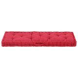 NNEVL Pallet Floor Cushion Cotton 120x40x7 cm Burgundy