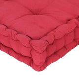 NNEVL Pallet Floor Cushion Cotton 120x80x10 cm Burgundy