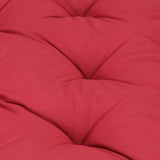 NNEVL Pallet Floor Cushion Cotton 120x80x10 cm Burgundy