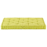 NNEVL Pallet Floor Cushion Cotton 120x40x7 cm Green