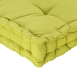 NNEVL Pallet Floor Cushion Cotton 120x40x7 cm Green