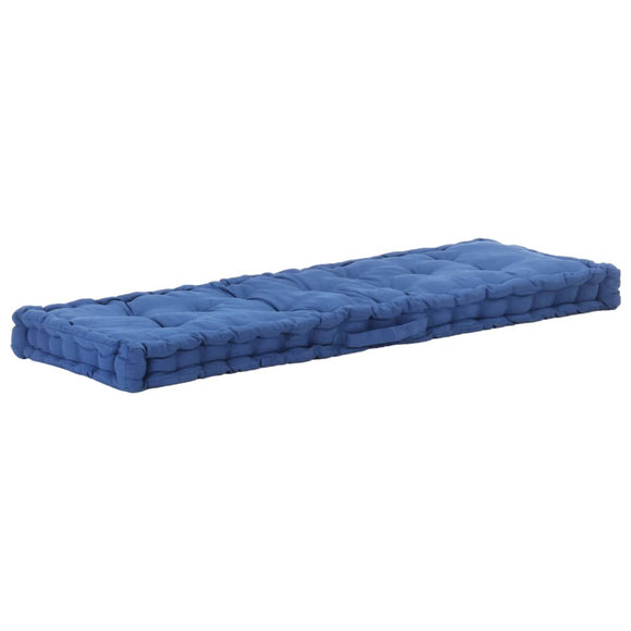NNEVL Pallet Floor Cushion Cotton 120x40x7 cm Light Blue