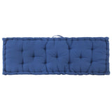 NNEVL Pallet Floor Cushion Cotton 120x40x7 cm Light Blue