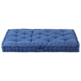 NNEVL Pallet Floor Cushion Cotton 120x80x10 cm Light Blue