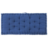 NNEVL Pallet Floor Cushion Cotton 120x80x10 cm Light Blue