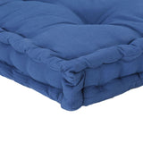 NNEVL Pallet Floor Cushion Cotton 120x80x10 cm Light Blue