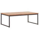 NNEVL Coffee Table 100x60x36cm Solid Acacia Wood and Steel