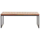 NNEVL Coffee Table 100x60x36cm Solid Acacia Wood and Steel