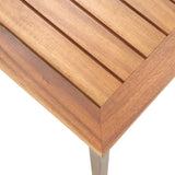 NNEVL Coffee Table 100x60x36cm Solid Acacia Wood and Steel