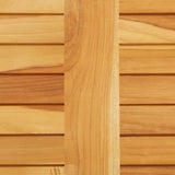 NNEVL Bar Table 120x60x105 cm Solid Teak Wood and Stainless Steel