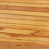 NNEVL Bar Table 160x60x105 cm Solid Teak Wood and Stainless Steel