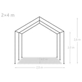 NNEVL Party Tent PE 2x4 m White