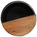 NNEVL Coffee Table 53x43 cm Solid Reclaimed Wood