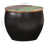 NNEVL Coffee Table 53x43 cm Solid Reclaimed Wood