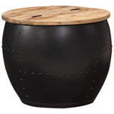 NNEVL Coffee Table Round 53x43 cm Solid Mango Wood