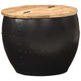 NNEVL Coffee Table Round 53x43 cm Solid Mango Wood