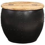NNEVL Coffee Table Round 53x43 cm Solid Mango Wood